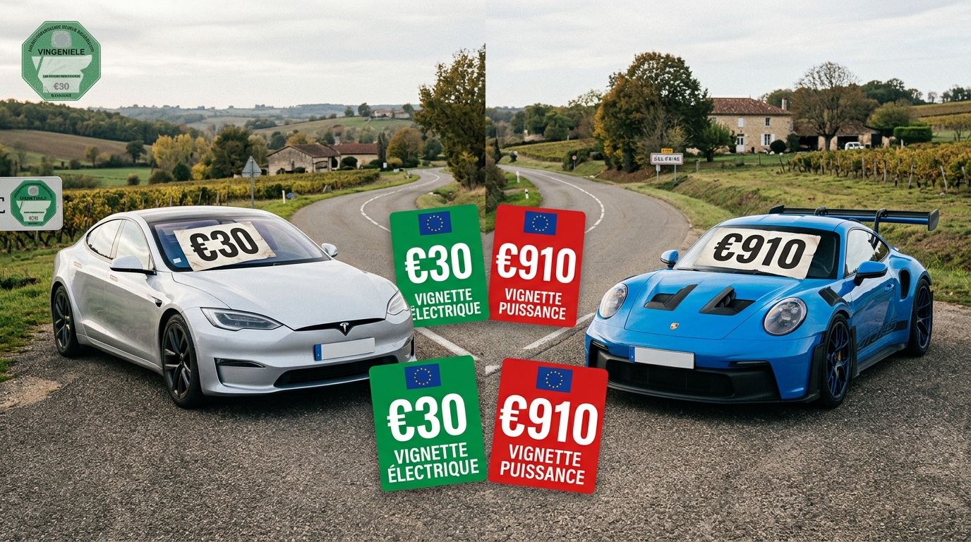 Vignette auto : vers une nouvelle taxe de 30 à 910 €